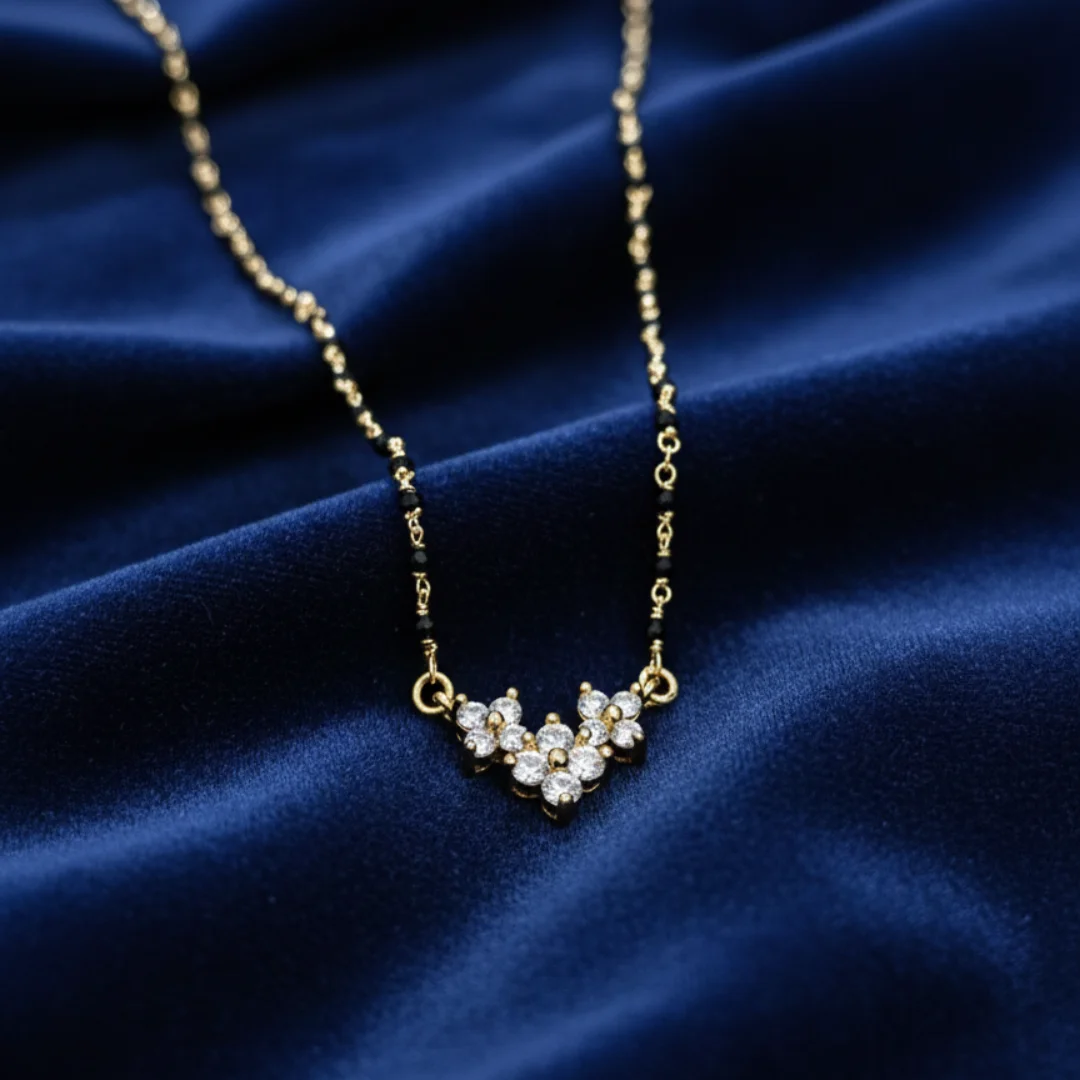 Celestial Bloom Gold Plated Chain - View 2
