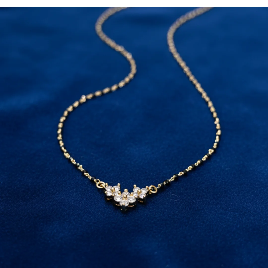 Celestial Bloom Gold Plated Chain - View 4