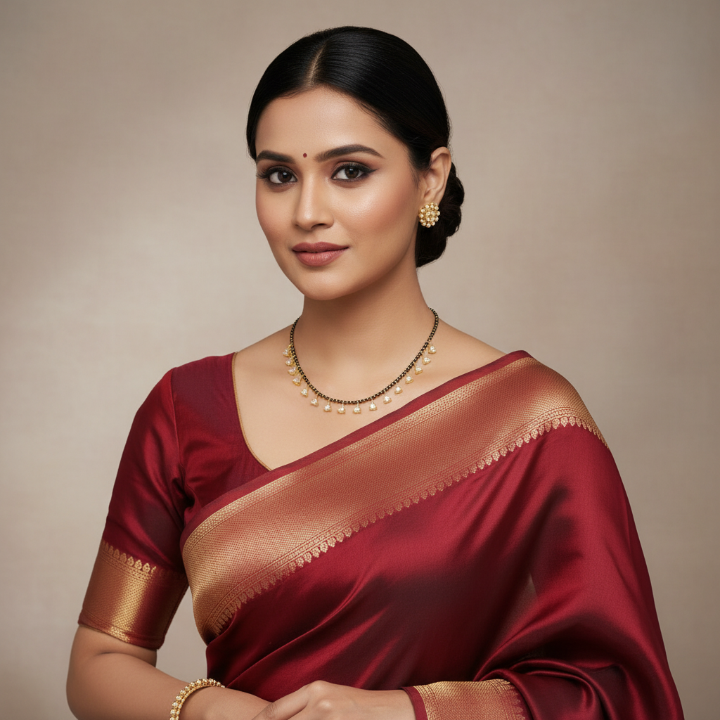 Celestial Droplet Mangalsutra Chain - View 6