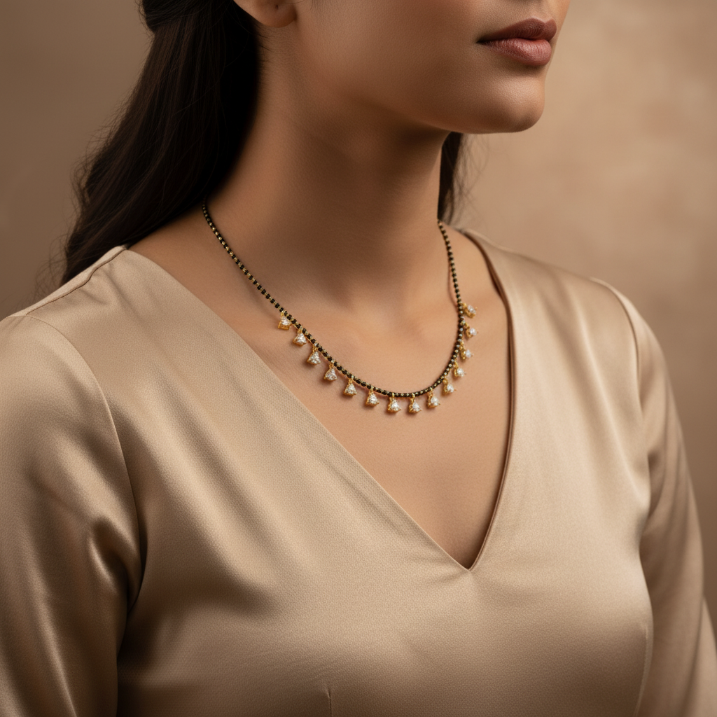 Celestial Droplet Mangalsutra Chain