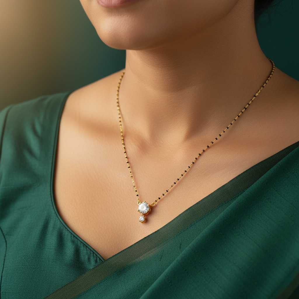 Celestial Solitaire Mangalsutra Chain