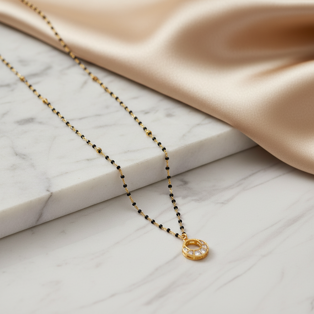 Celestial Orbit Mangalsutra Chain - View 2