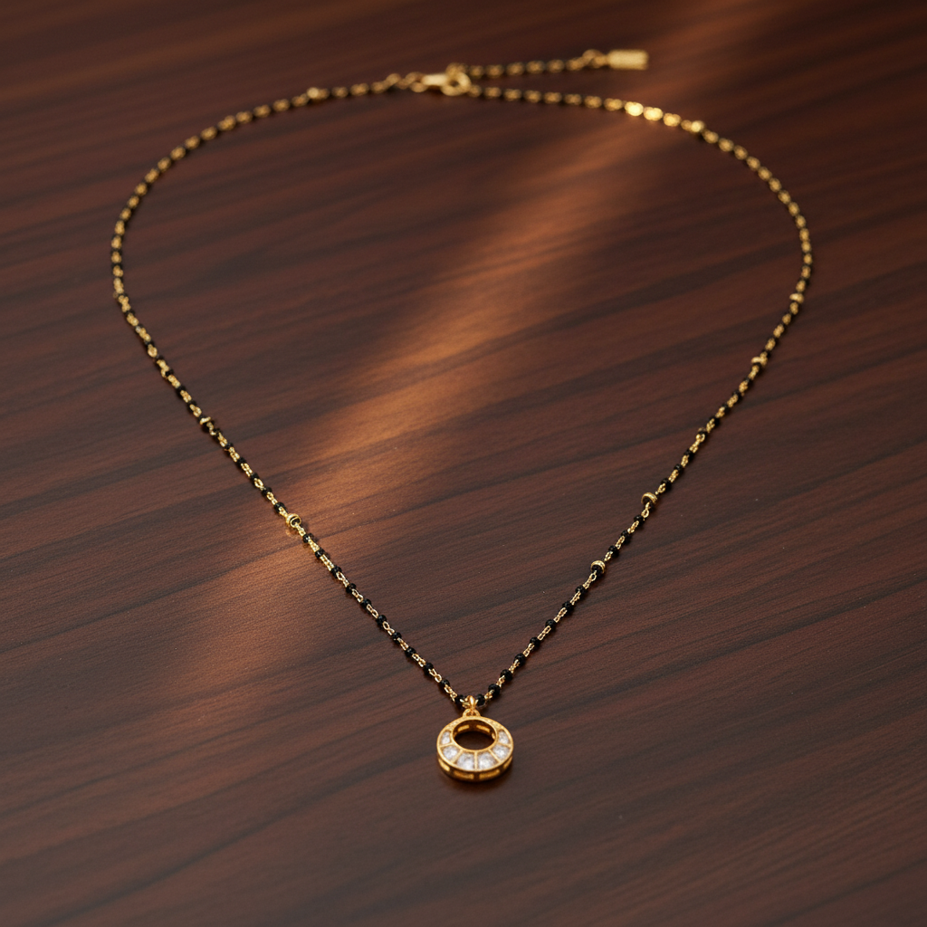 Celestial Orbit Mangalsutra Chain - View 3
