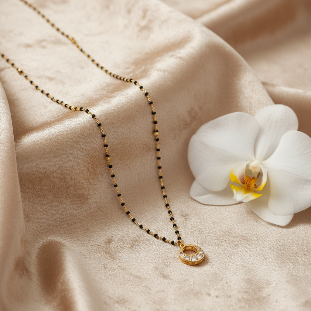 Celestial Orbit Mangalsutra Chain - View 4