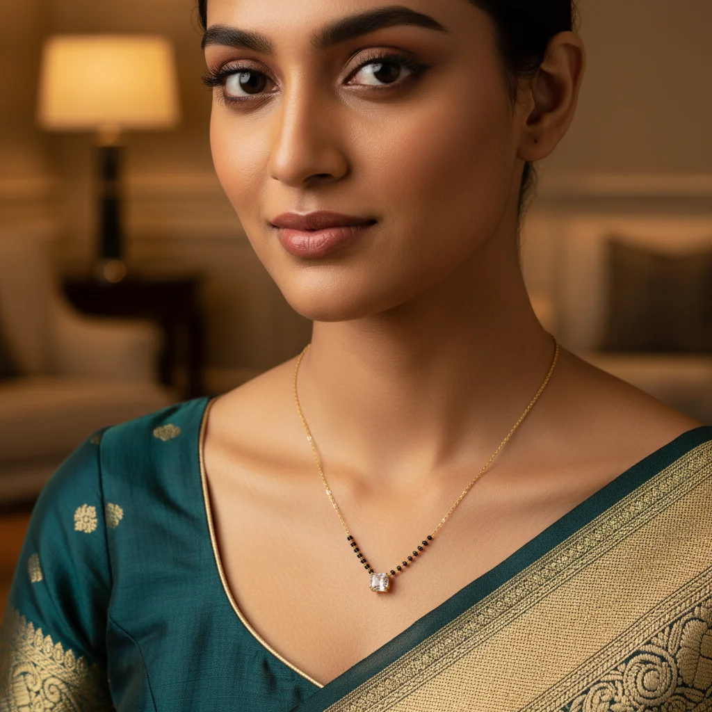 Modern Elegance Mangalsutra-Style Chain - View 2