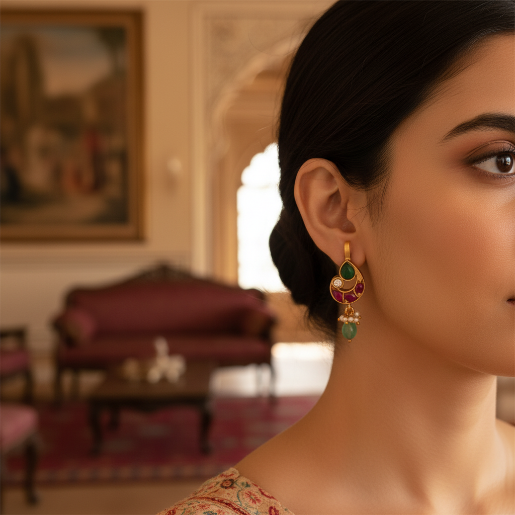 Emerald & Ruby Radiance Drops - View 5