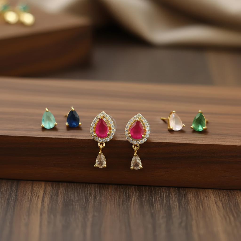 The Royal Dewdrop Studs