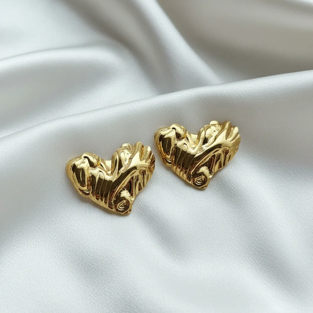 Molten Heart Abstract Studs