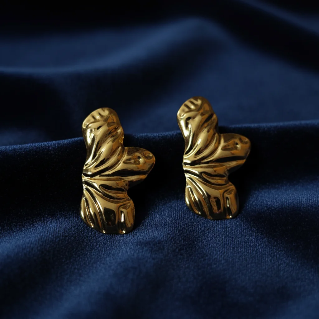 Sculptural Shell Abstract Earrings
