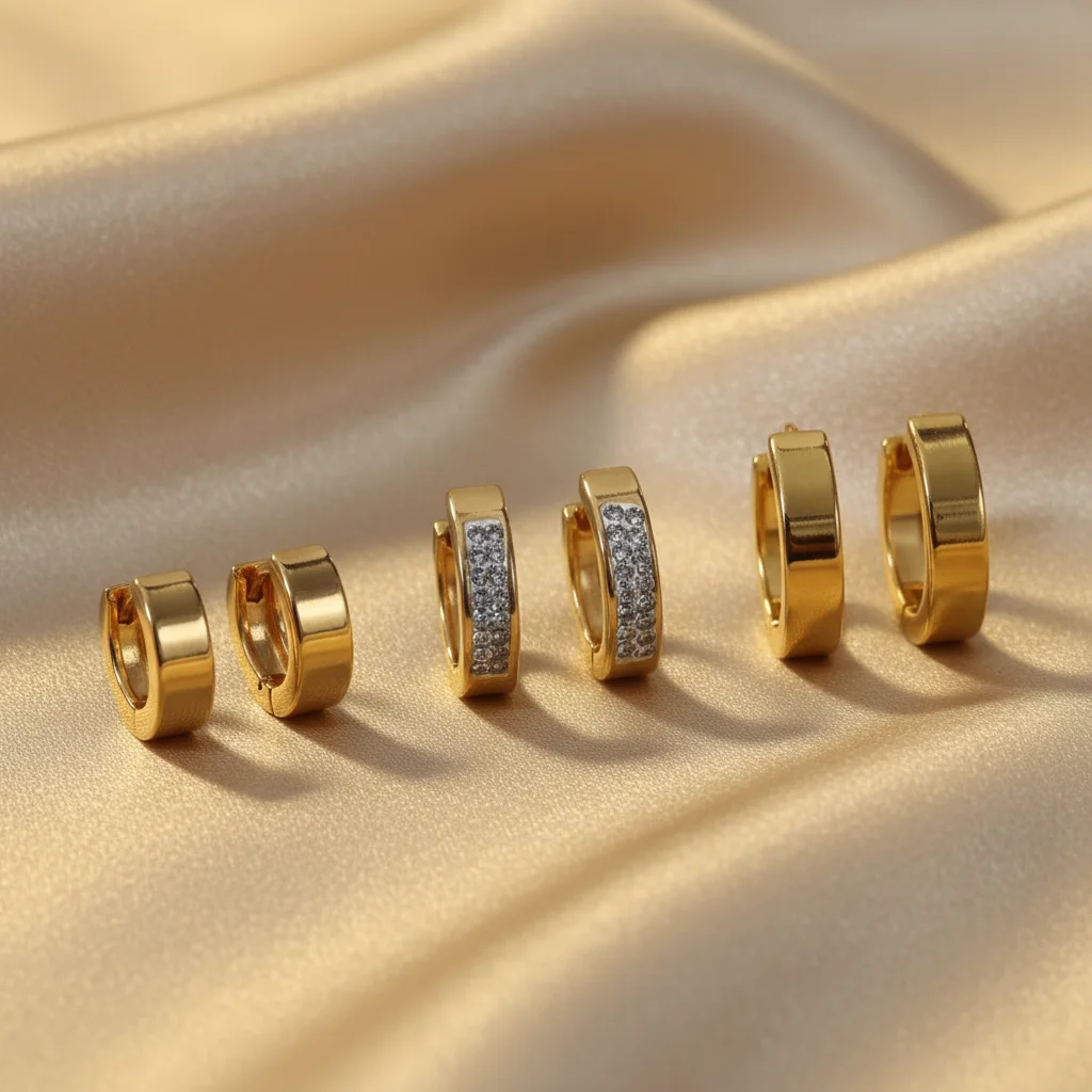 Sparkle & Smooth Huggie Hoop Set