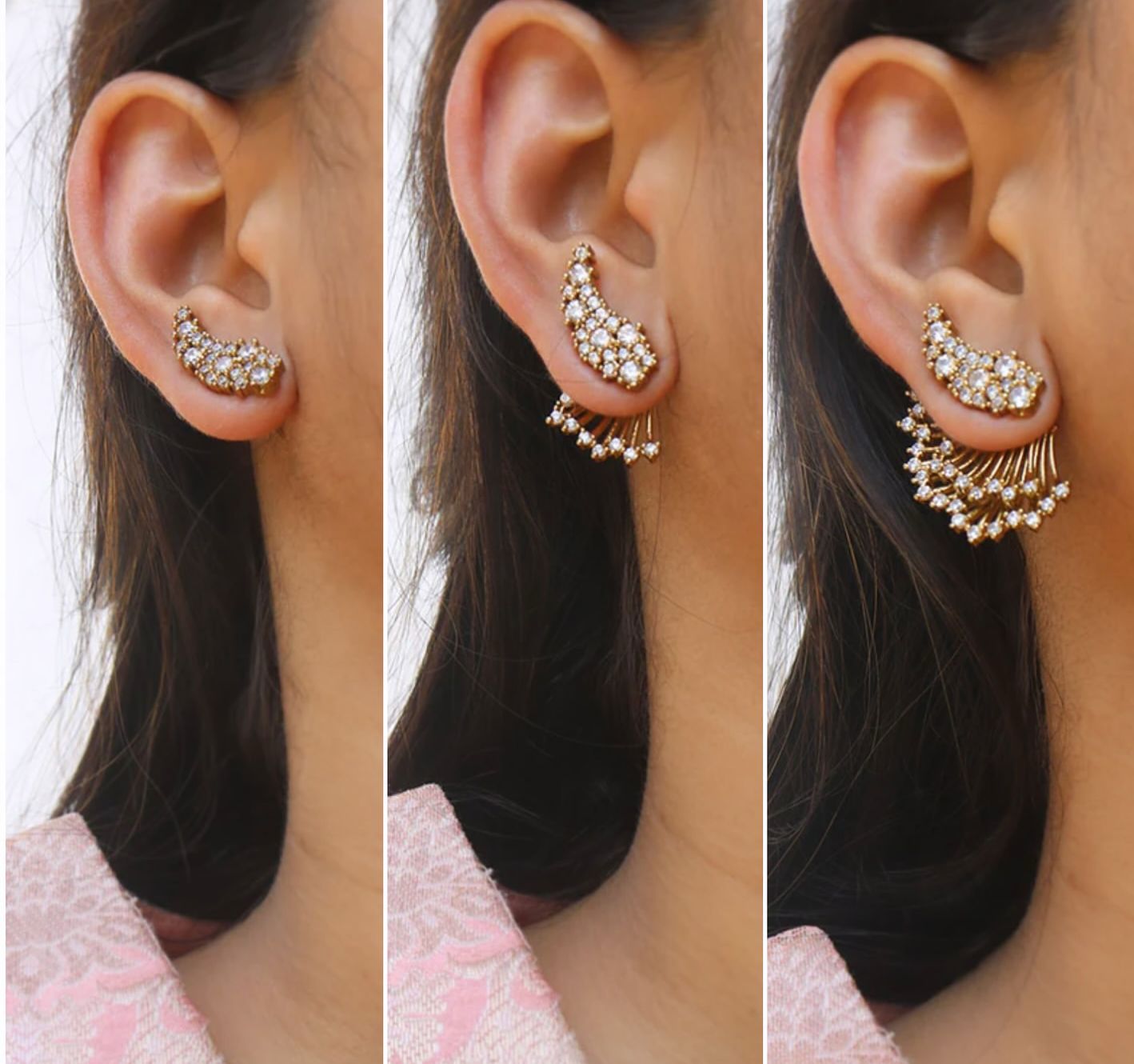 Aura Versatile Paisley Ear Jackets