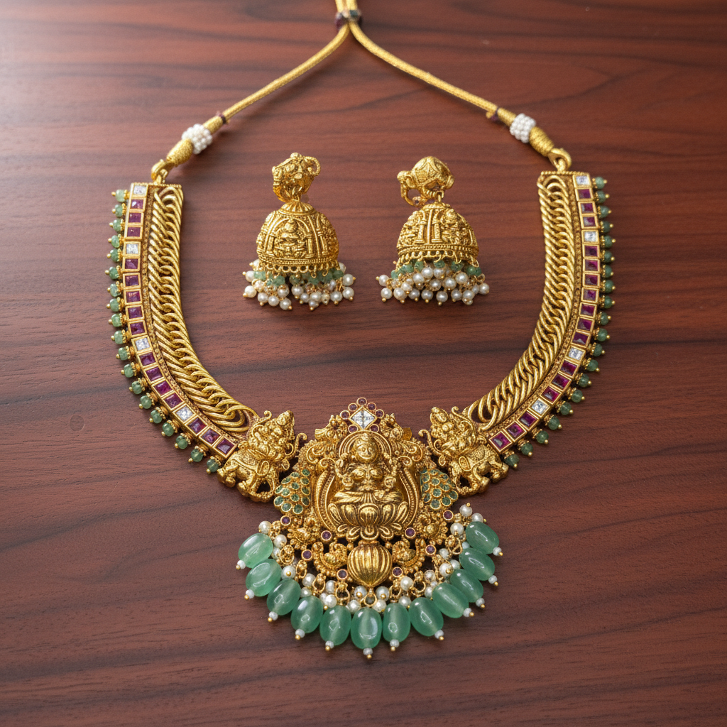 Lakshmi Vaibhav Temple Choker Set
