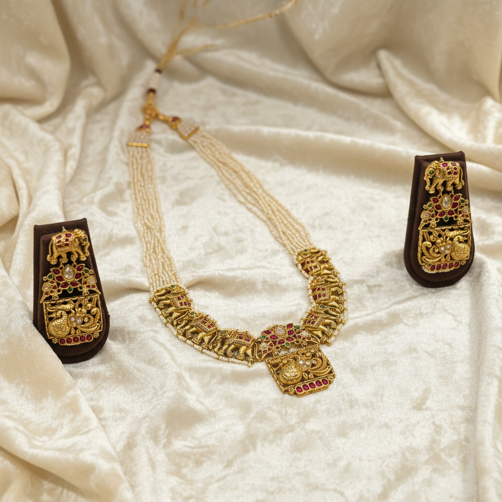 Royal Elephant Heritage Necklace Set