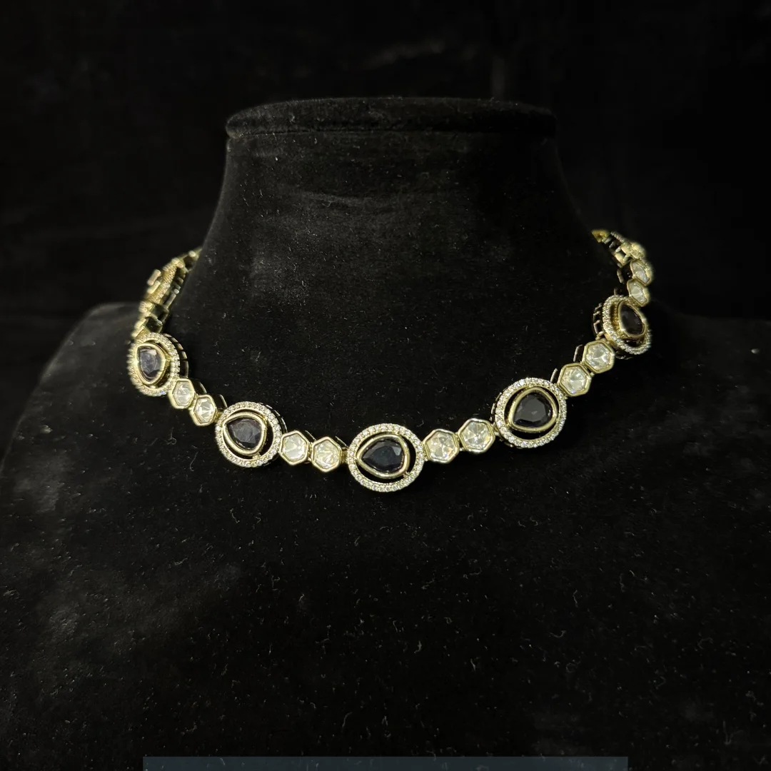 Midnight Onyx Halo Necklace - View 2