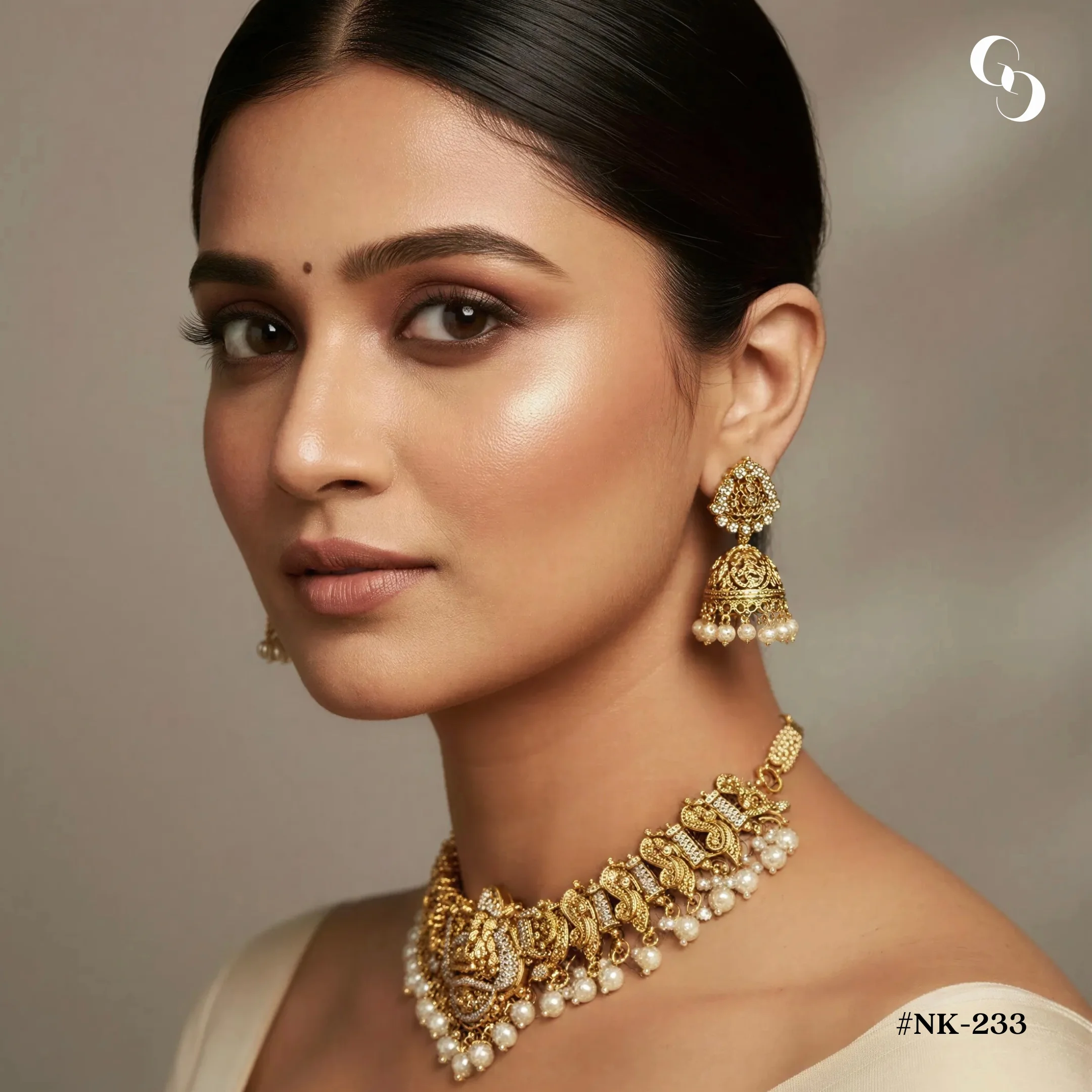 Vaidehi Heritage Temple Necklace Set - View 2