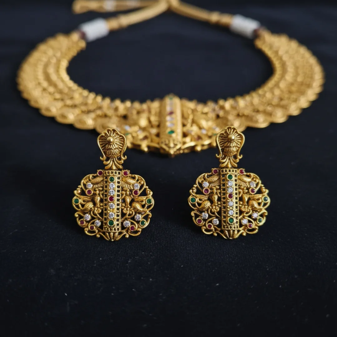 Heritage Bloom Matte Necklace - View 2