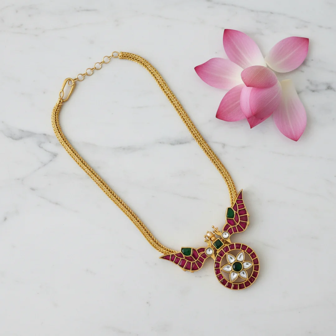 Majestic Kundan Floral Necklace