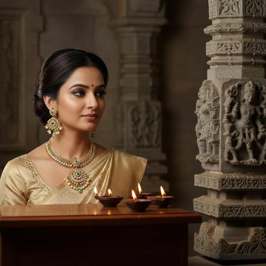 Majestic Rajwada Kundan Necklace