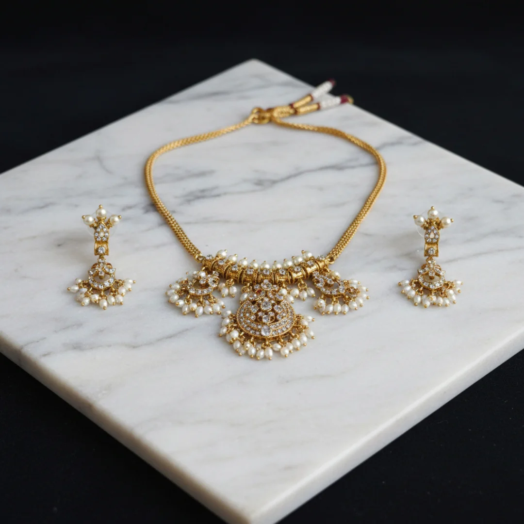 Royal Kundan Heritage Necklace - View 2