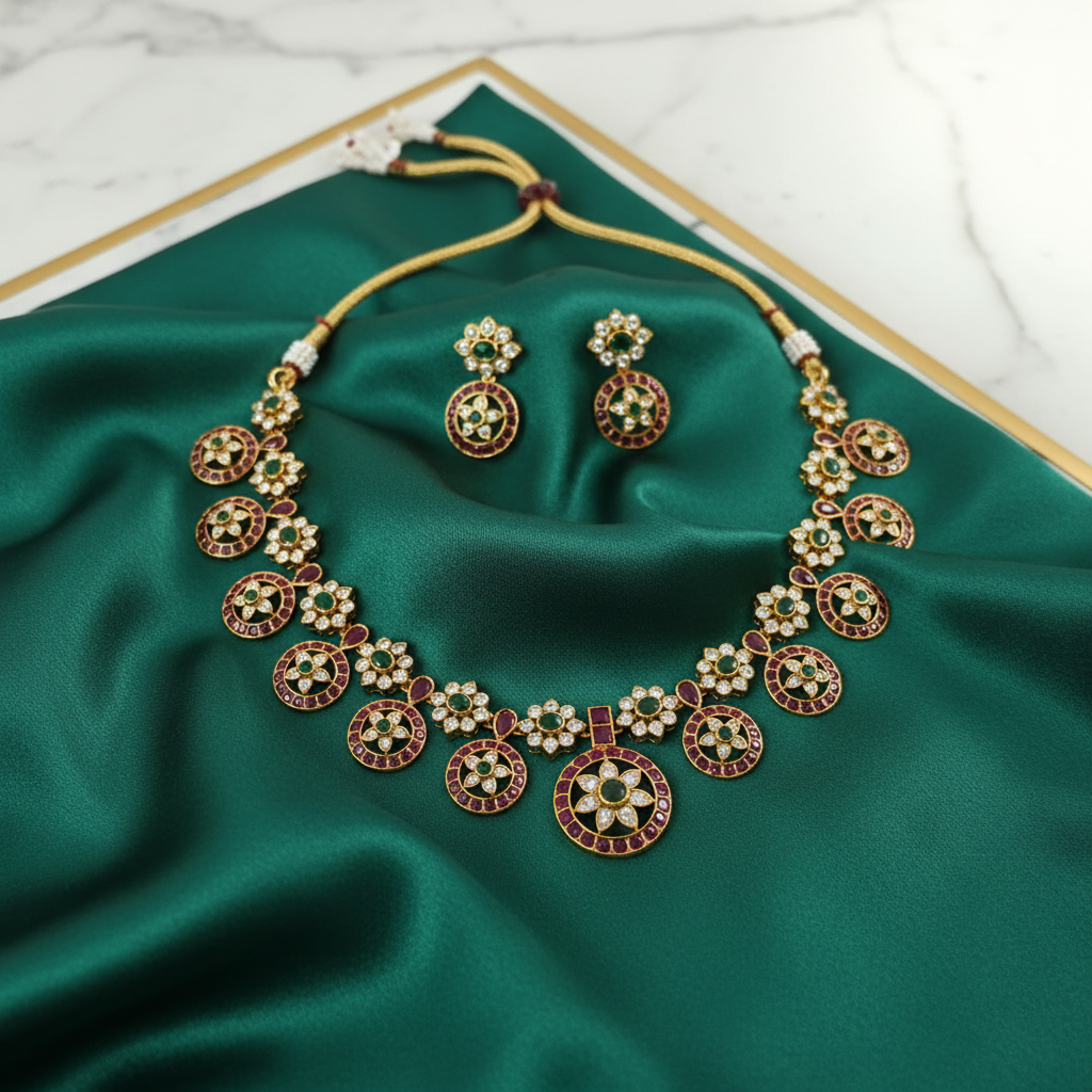 Empress Floral Heritage Necklace Set