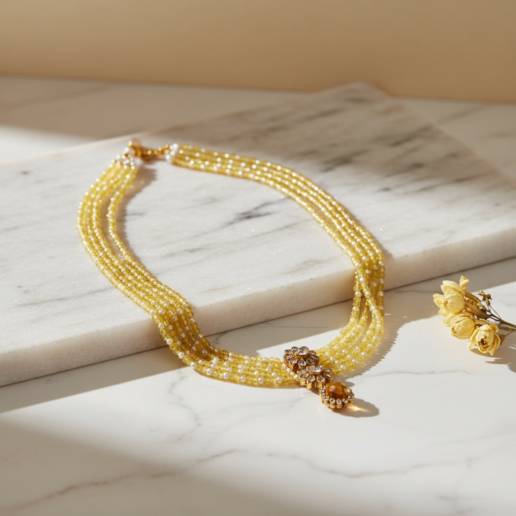 Aurelia Beaded Solstice Necklace - View 2