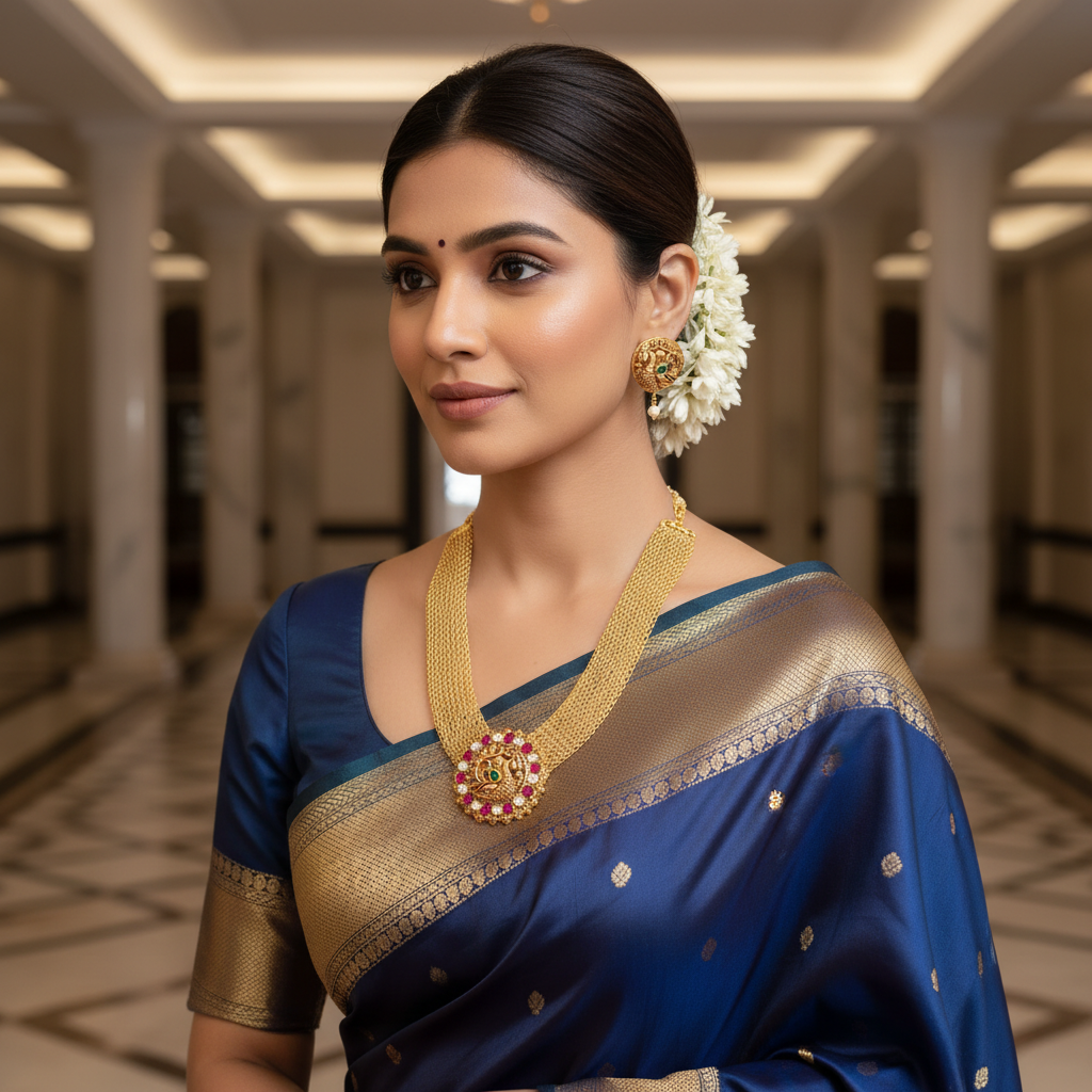 Peacock Mandala Mesh Choker Set - View 5