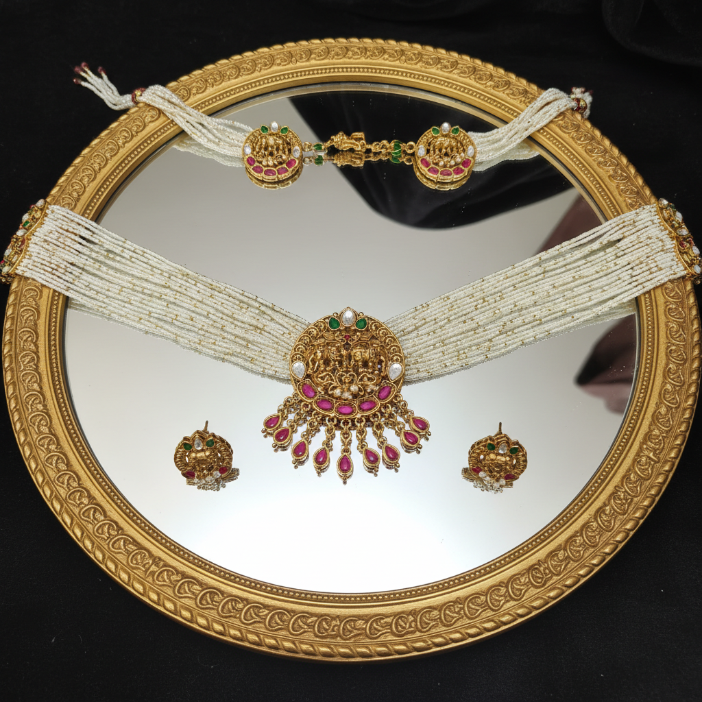 Gajraj Regency Pearl Strand Necklace - View 4