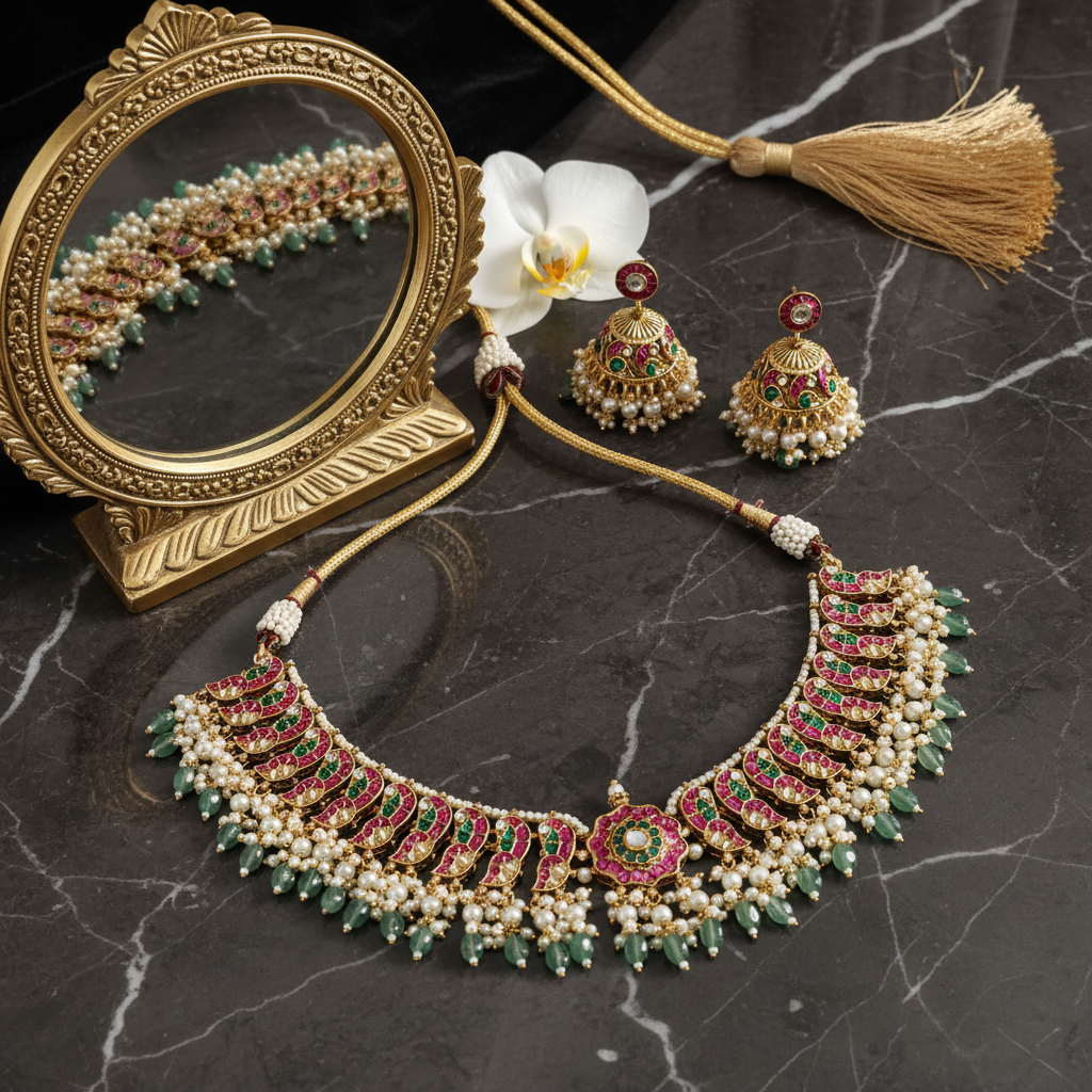 The Vrinda Heritage Choker Set