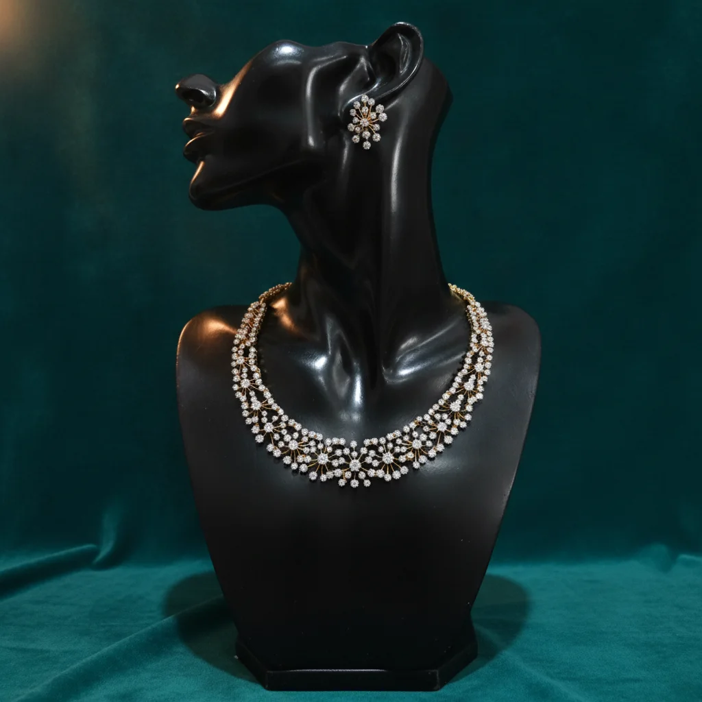 Celestial Floral Starburst Necklace Set - View 2