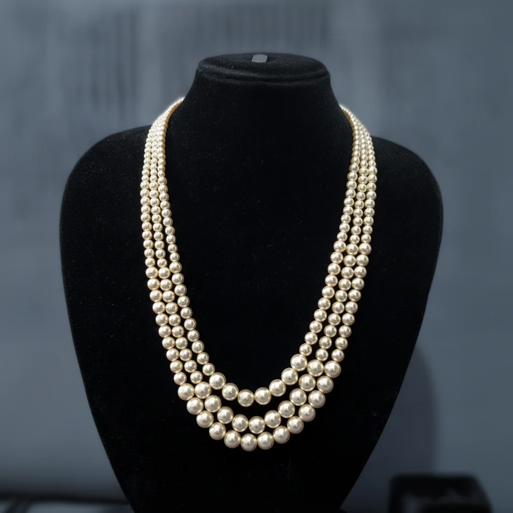 Celestial Three-Layer Pearl Necklace