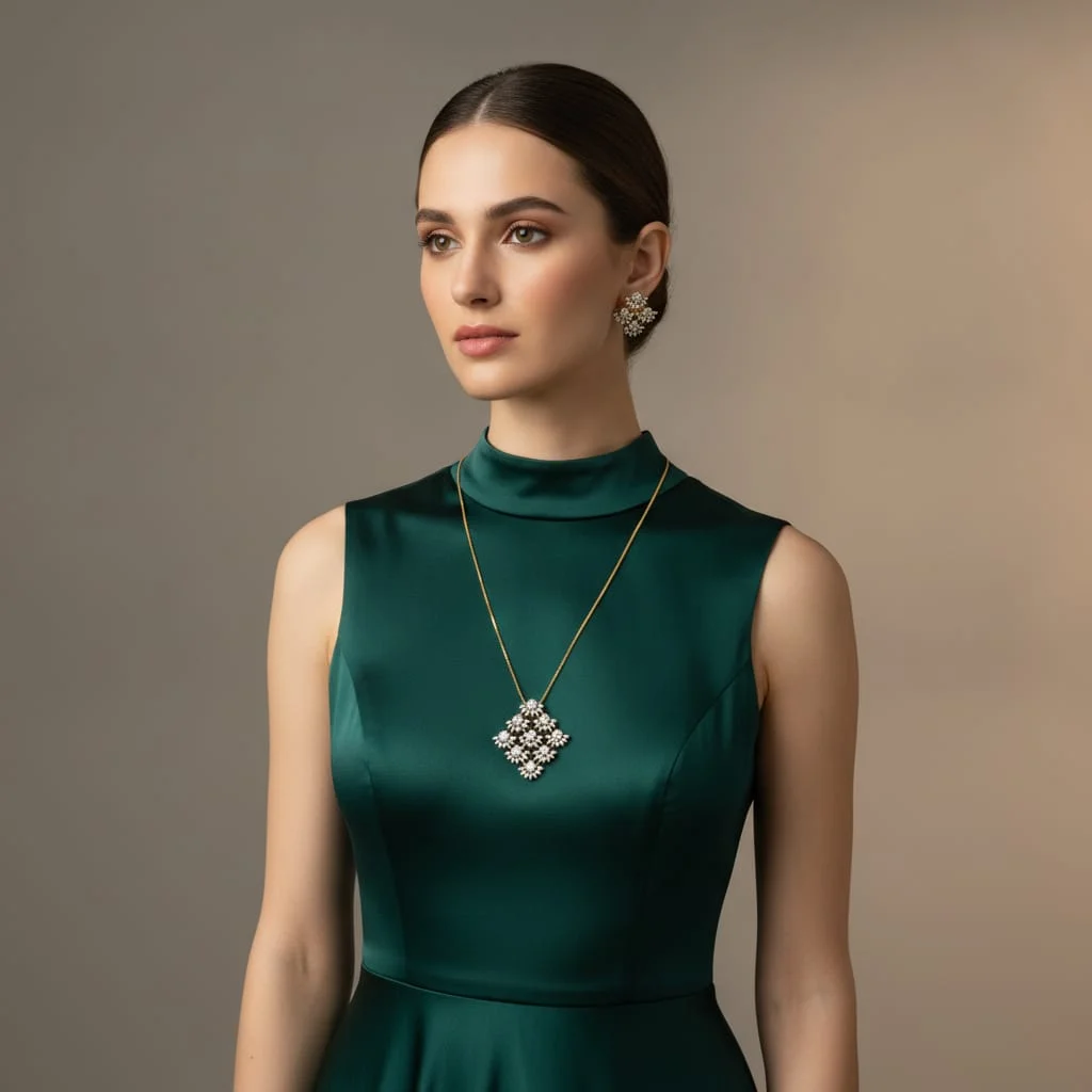 Geometric Lattice AD Pendant Set