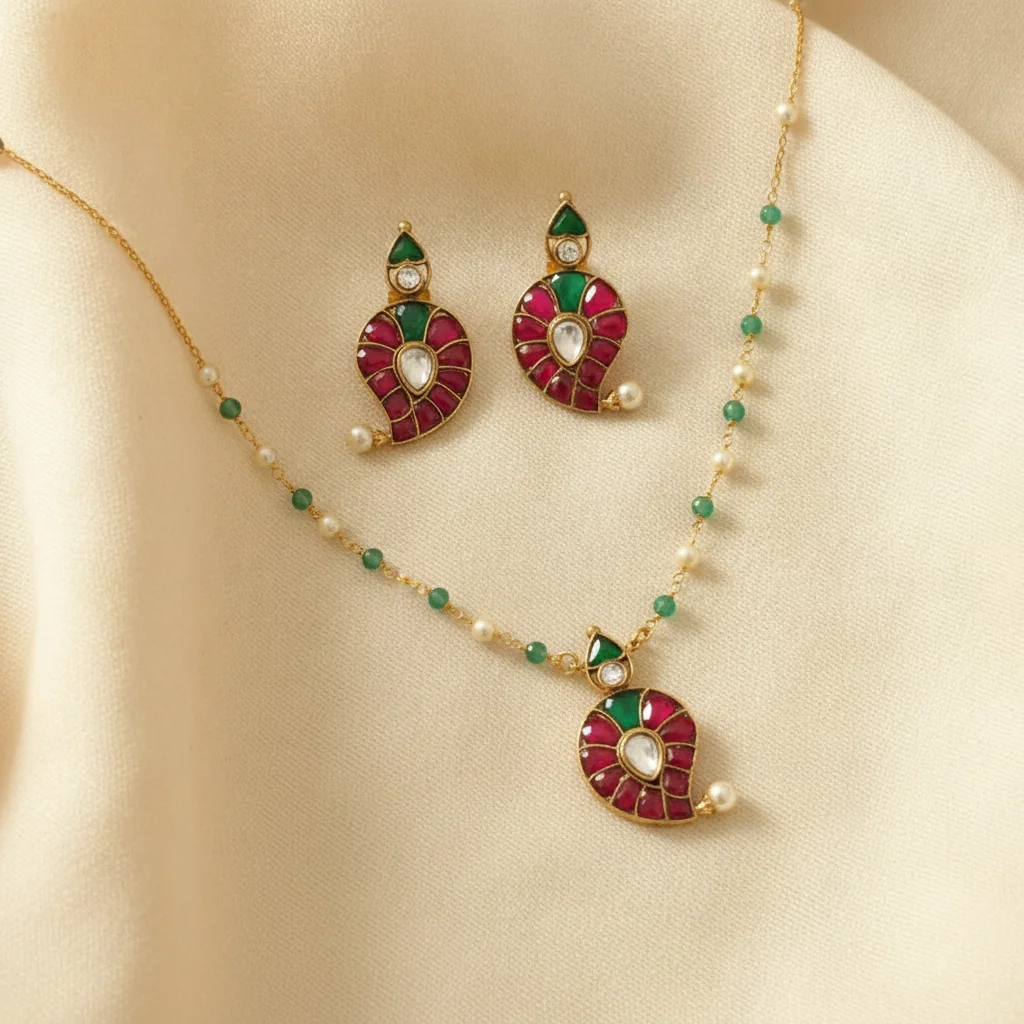 Traditional Mango Kemp Pendant Set